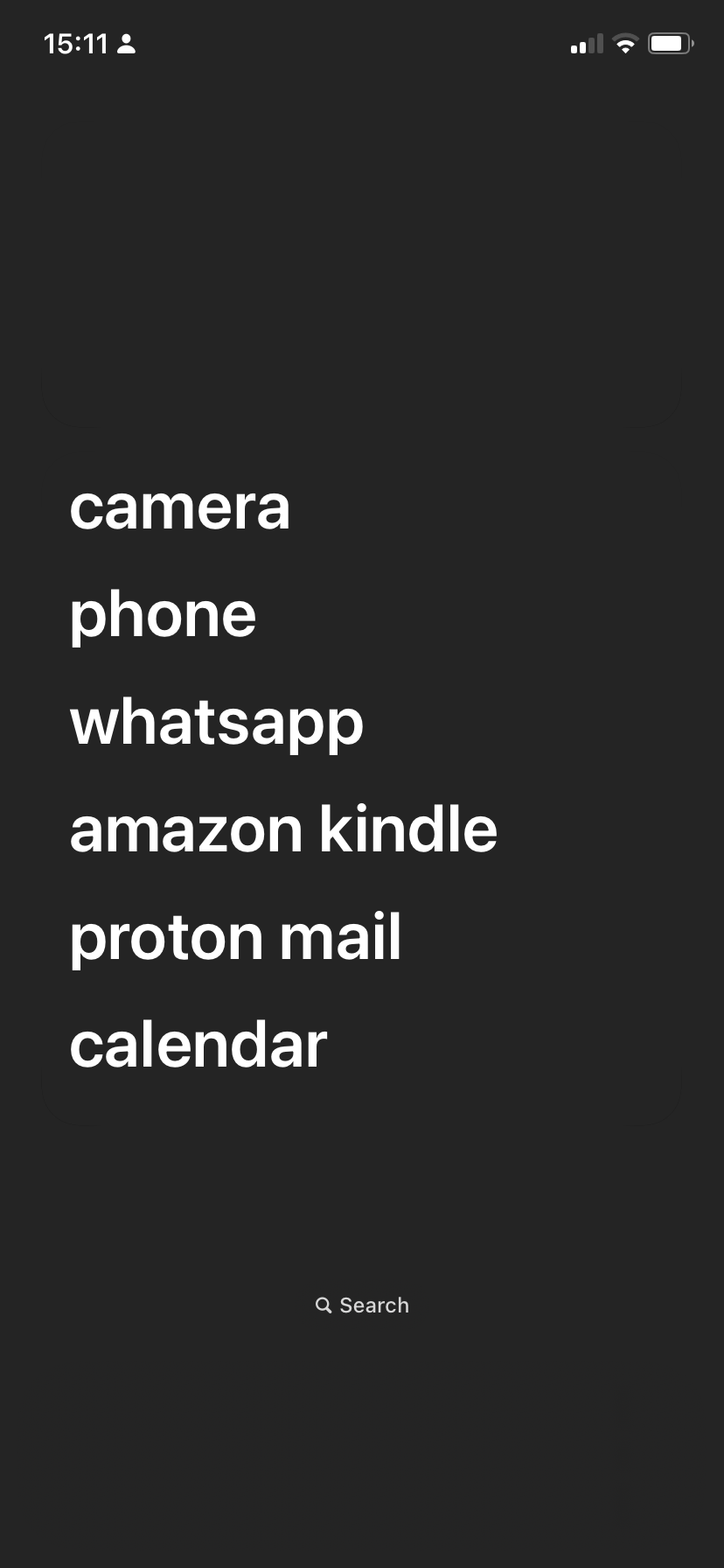 Dumb Phone Homescreen